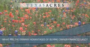 Call to action about buying land in East Texas.